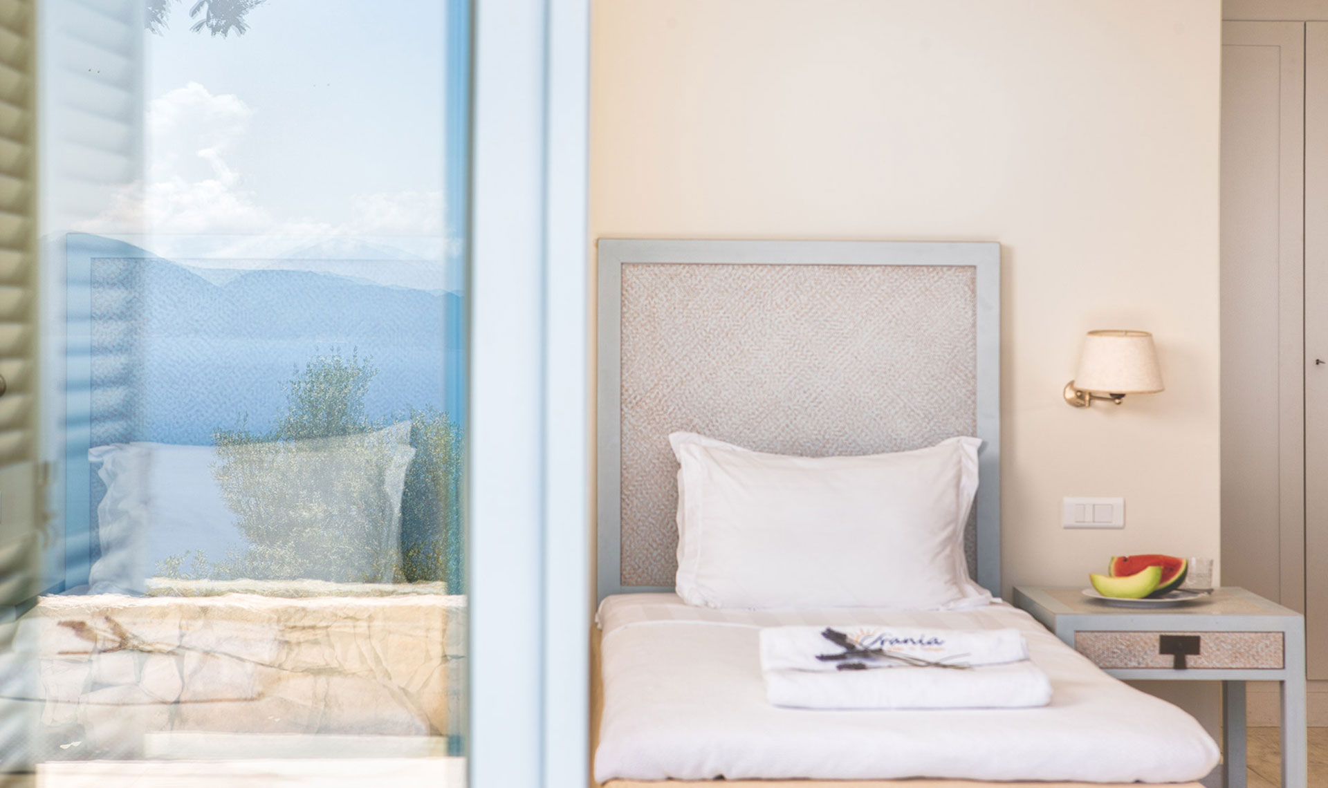Bedroom of Urania villa Iris in Lefkada